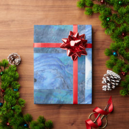 Soft Paua Blues Geschenkpapier
