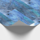 Soft Paua Blues Geschenkpapier (Ecke)