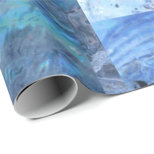 Soft Paua Blues Geschenkpapier (Rolleneckpunkt)