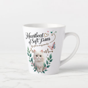 Soft Paws Latte - 12 oz Tasse mit Heartbeat of Lie