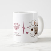 Soft Paws Symphony - 20 oz Jumbo Tasse mit Elegant (Vorderseite Rechts)