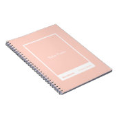 Soft-Peach-Block-Zitat-Klassiker Notizblock (Rechte Seite)