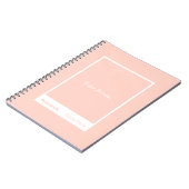 Soft-Peach-Block-Zitat-Klassiker Notizblock (Linke Seite)