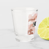 Soft Peach Camouflage Military Shot Glass Schnapsglas (Links)