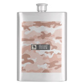 Soft Peach Camouflage Pattern Military Flachmann (Vorderseite)