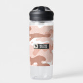 Soft Peach Camouflage Pattern Trinkflasche (Vorderseite)
