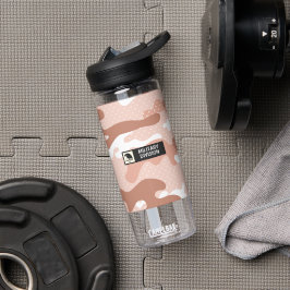 Soft Peach Camouflage Pattern Trinkflasche