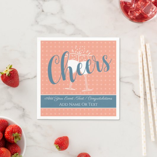 Soft Peach Cheepapier Napkins Serviette (Beispiel)