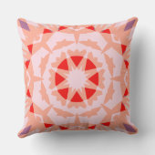 Soft Peach Pink Red Magic Star Summer Baby Kinderz Kissen (Rückseite)