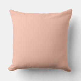 Soft Peach, Solid, Simple, Modern Kissen