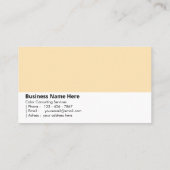 Soft Peach | "Wärme und Freude" Visitenkarte (Rückseite)