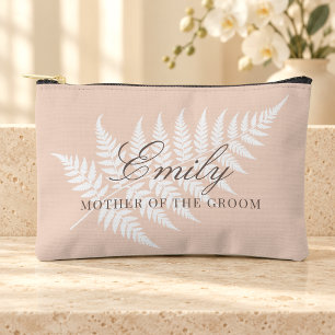 Soft Peach White Fern Kleine Schwiegermutter Zubehörtasche