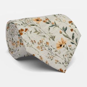 Soft Peach Wildblume Elegante Hochzeit mit florale Krawatte
