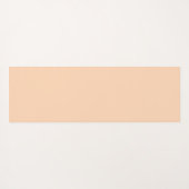 Soft Peach Yoga Pose mit Individuelle Name Yogamatte (Rückseite (Horizontal))