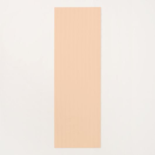 Soft Peach Yoga Pose mit Individuelle Name Yogamatte (Rückseite)