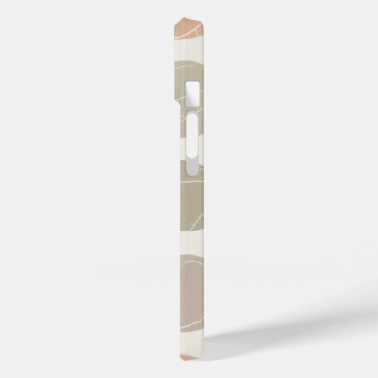 Soft Pebbles Grid Phone Case - Bio Minimalistisch (Rückseite / Links)