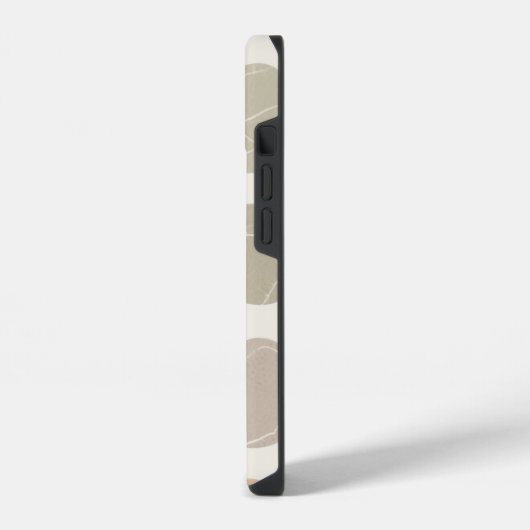 Soft Pebbles Grid Phone Case - Bio Minimalistisch iPhone Hülle (Linke Seite)