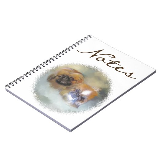 Soft Pekingese Duo Notizblock (Linke Seite)