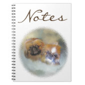 Soft Pekingese Duo Notizblock (Vorderseite)