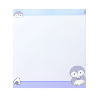 Soft Penguin Notizblock | Süße Pastell-Notizblock
