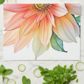 Soft-Petal-Abstrakt-Blütendesign Geschirrtuch (Gefaltet)