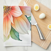 Soft-Petal-Abstrakt-Blütendesign Geschirrtuch (Viertel Falte)