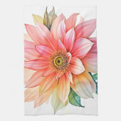 Soft-Petal-Abstrakt-Blütendesign Geschirrtuch (Vertikal)