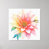 Soft-Petal-Abstrakt-Blütendesign Leinwanddruck (Vorderseite)