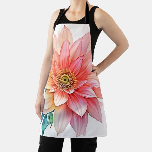 Soft-Petal-Abstrakt-Blütendesign Schürze (InSitu)