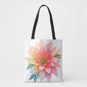 Soft-Petal-Abstrakt-Blütendesign Tasche (Vorderseite)