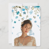 Soft Petal Rain Bridal Shower Invitation Einladung (Rückseite)