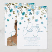 Soft Petal Rain Bridal Shower Invitation Einladung (Vorne/Hinten)