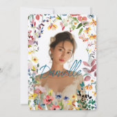 Soft Petal Rain Bridal Shower Invitation Einladung (Rückseite)