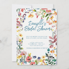 Soft Petal Rain Bridal Shower Invitation Einladung