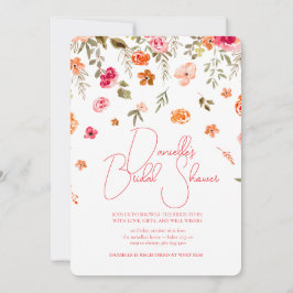Soft Petal Rain Bridal Shower Invitation Einladung