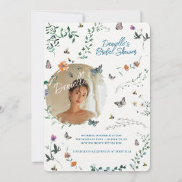 Soft Petal Rain Bridal Shower Invitation Einladung