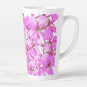 Soft Petals - Pink Floral Latte Tasse (Rechts)
