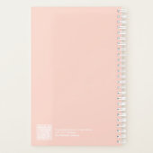 Soft-Pfirsich-Minimalist-Planner Planer (Rückseite)