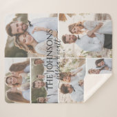 Soft Photo Collage Wedding or Anniversary Sherpadecke (Vorderseite (Horizontal))