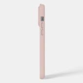 Soft Pink and Beige Vertical Stripe Pattern iPhone Hülle (Linke Seite)