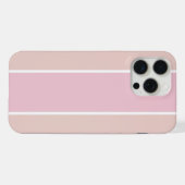 Soft Pink and Beige Vertical Stripe Pattern iPhone Hülle (Rückseite (Horizontal))