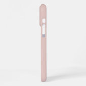 Soft Pink and Beige Vertical Stripe Pattern iPhone Hülle (Linke Seite)