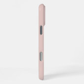 Soft Pink and Beige Vertical Stripe Pattern iPhone Hülle (Rechte Seite)