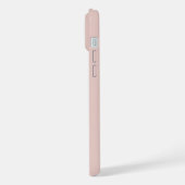 Soft Pink and Beige Vertical Stripe Pattern iPhone Hülle (Linke Seite)