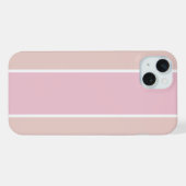 Soft Pink and Beige Vertical Stripe Pattern iPhone Hülle (Rückseite (Horizontal))