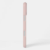 Soft Pink and Beige Vertical Stripe Pattern iPhone Hülle (Rechte Seite)