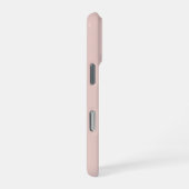 Soft Pink and Beige Vertical Stripe Pattern iPhone Hülle (Rechte Seite)