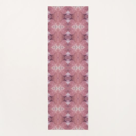 Soft pink and purple abstract pattern yogamatte (Vorderseite)