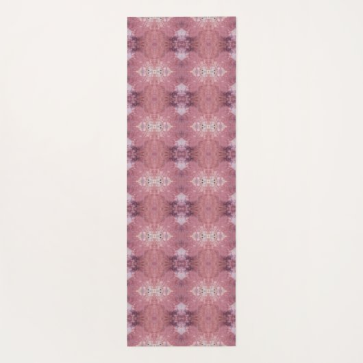 Soft pink and purple abstract pattern yogamatte (Rückseite)
