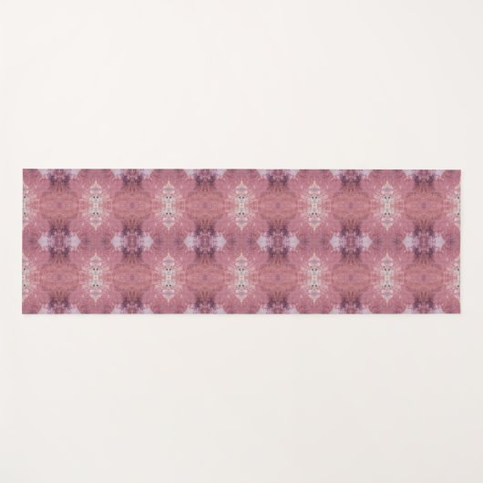 Soft pink and purple abstract pattern yogamatte (Vorderseite (Horizontal))